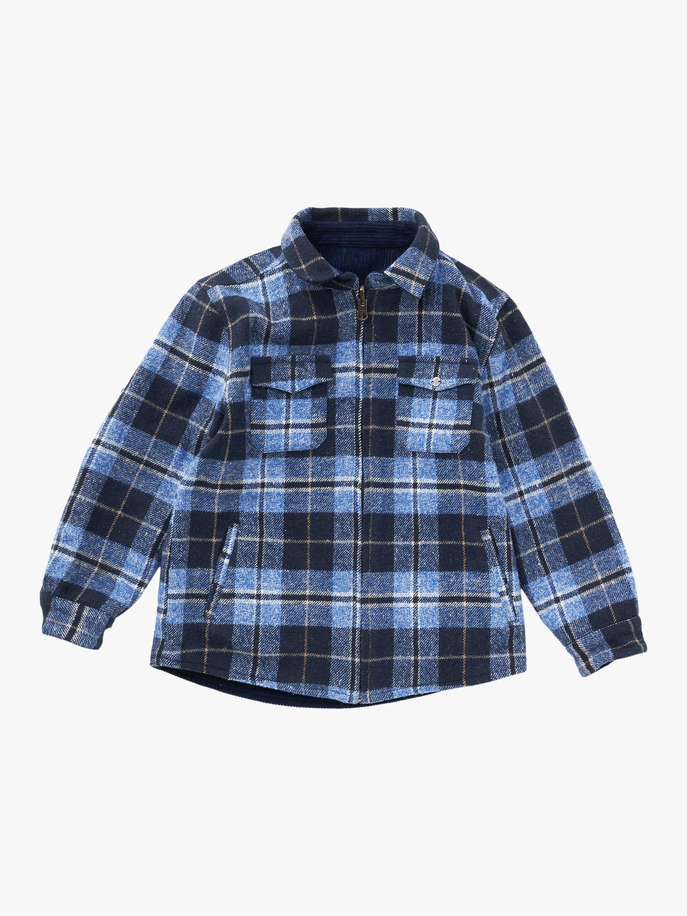Product image 5 of 7, which shows Angel & Rocket Kids' Reversible Double Pocket Shirt, Blue, 12 years