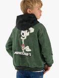 Angel & Rocket Kids' Minecraft Bomber Jacket, Grey