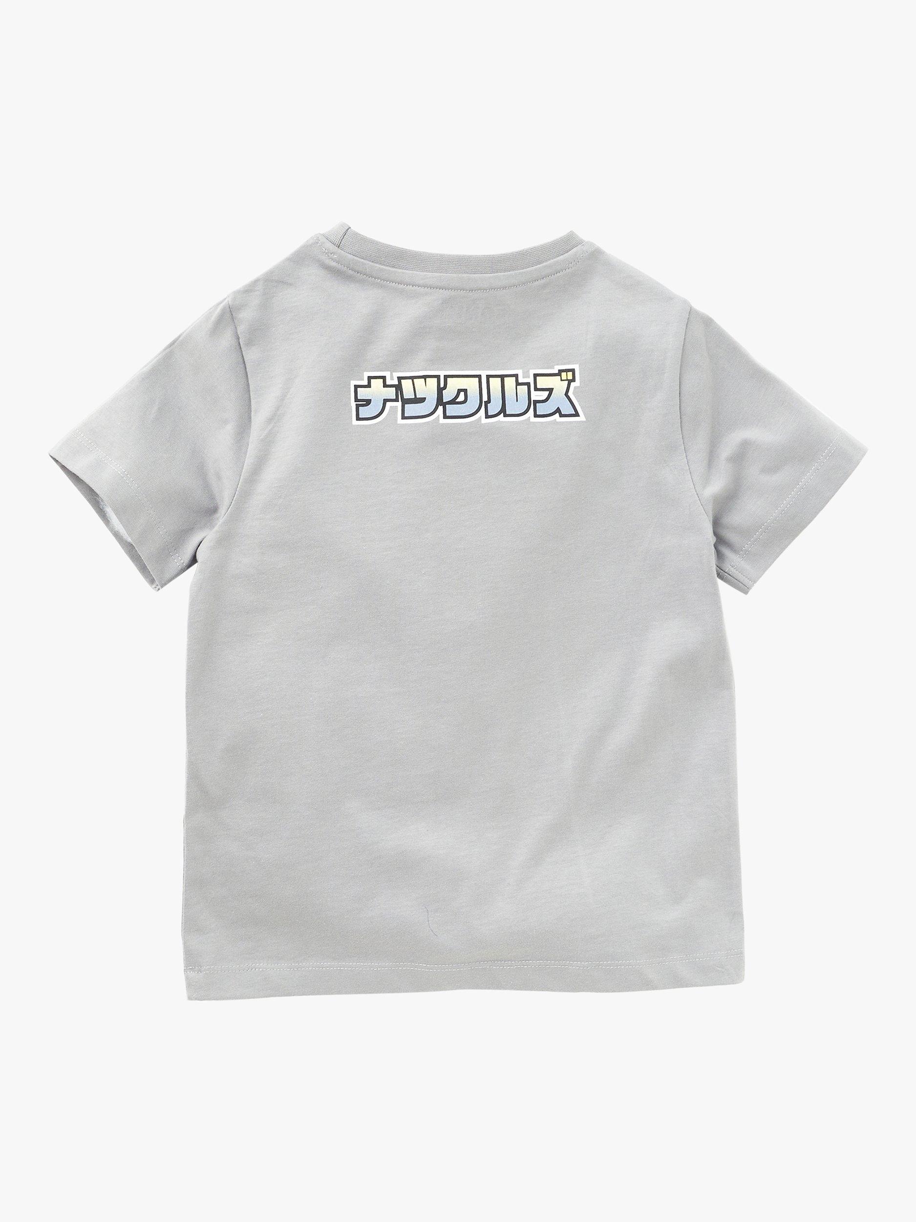 Product image 4 of 5, which shows Angel & Rocket Kids' Sonic Short Sleeve T-Shirt, Grey, 3-4 years