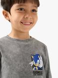 Angel & Rocket Kids' Sonic Long Sleeve T-Shirt, Grey