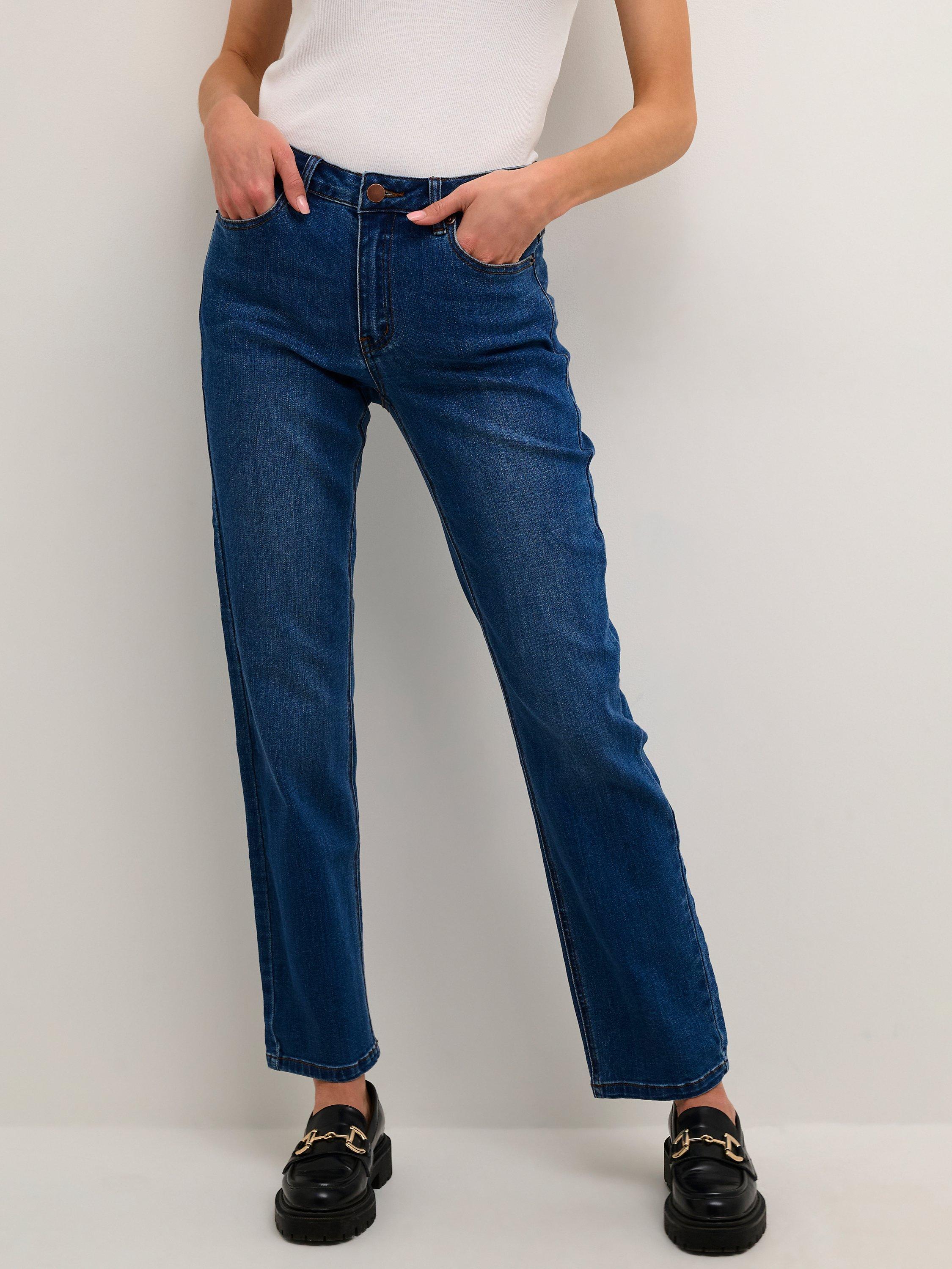 KAFFE Sinem Straight Jeans, Medium Blue