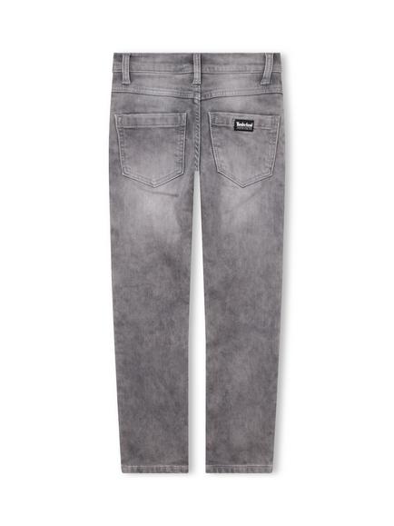 Timberland Kids' Slim Fit Denim Jeans, Grey - view 2, Grey