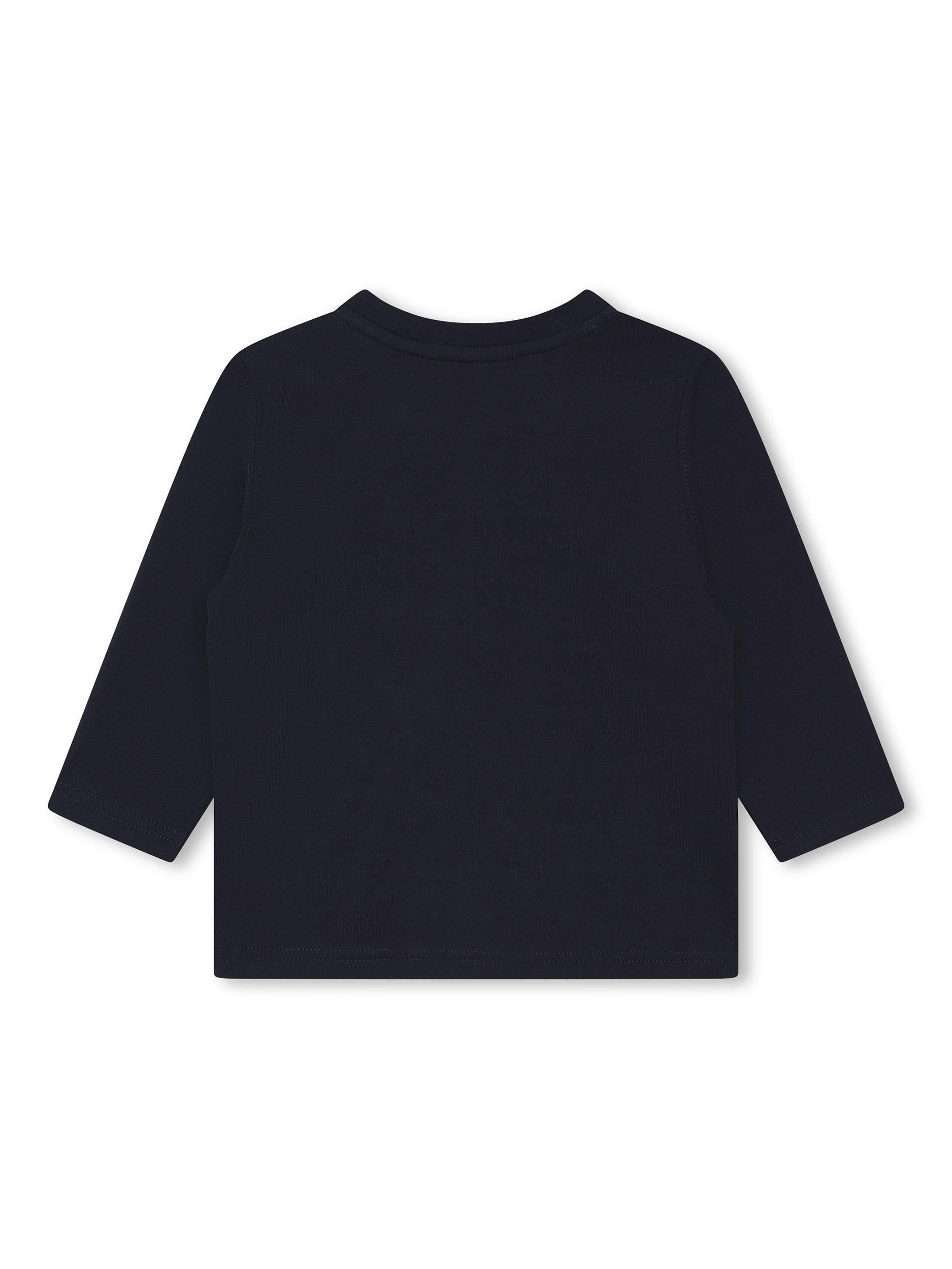 Product image 2 of 2, which shows Timberland Baby Logo Graphic Long Sleeve T-Shirt, Dark Blue, 4 years