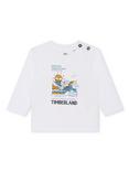Timberland Kids' Cotton Long Sleeve T-shirt, White