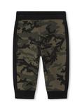 Timberland Baby Camo Fleece Tapered Jogging Bottoms, Green Khaki