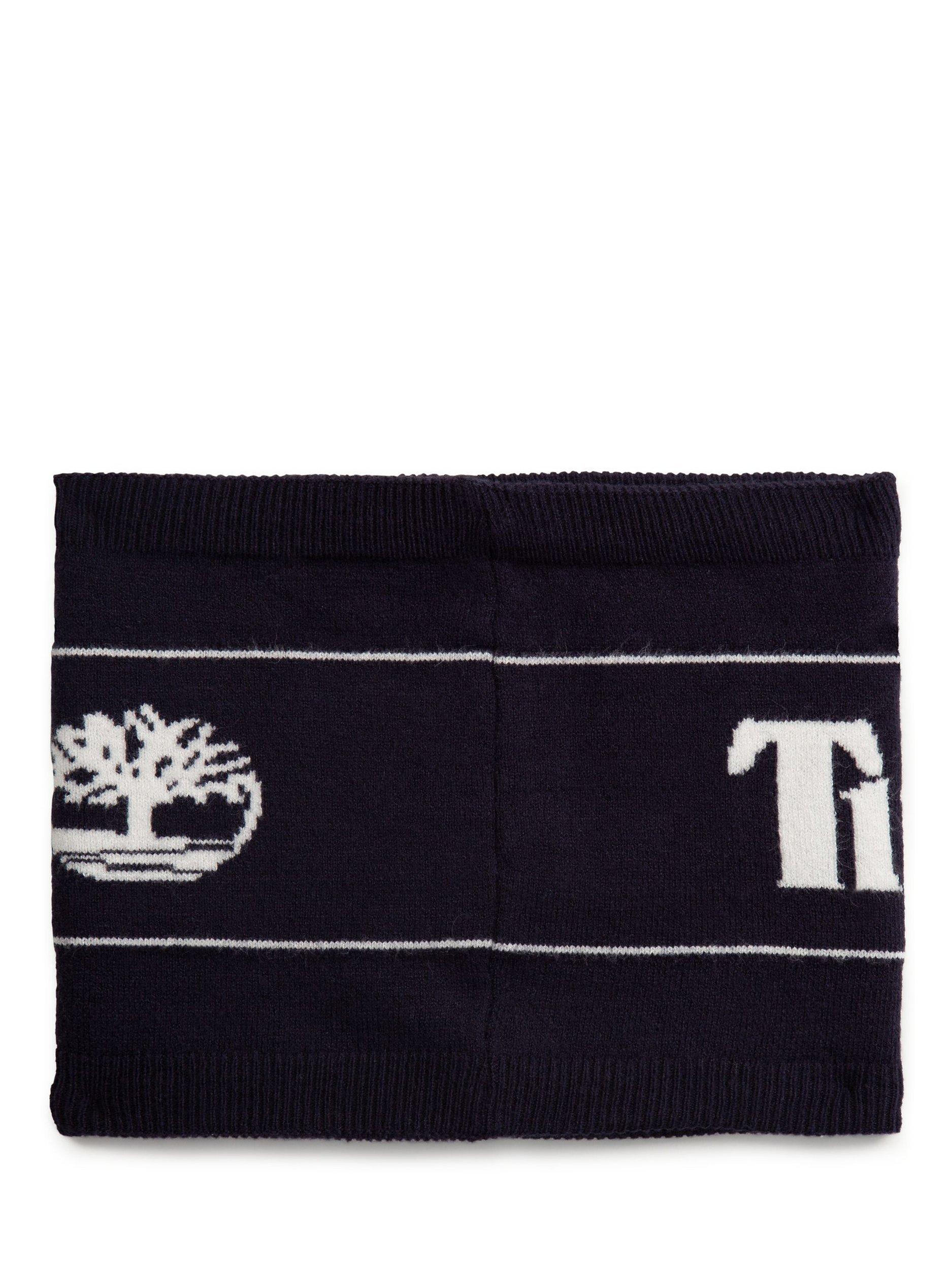 Timberland Kids' Logo Snood, Navy/White