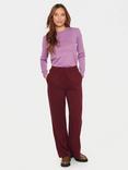 Saint Tropez Mila Puff Sleeve Jumper, Mulberry