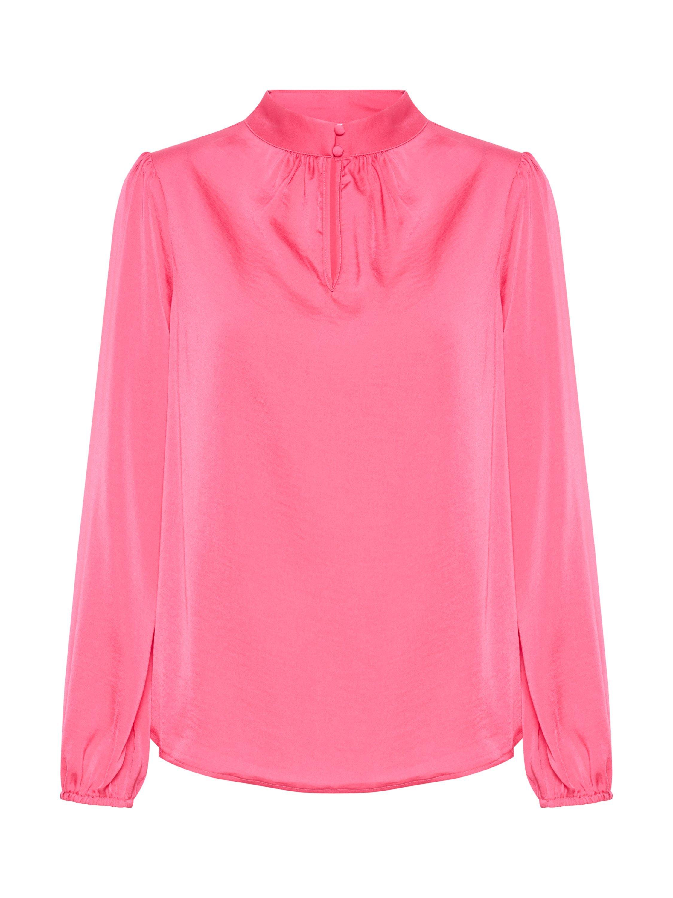 Saint Tropez Laireen Long Sleeve Blouse, Fandango Pink, L