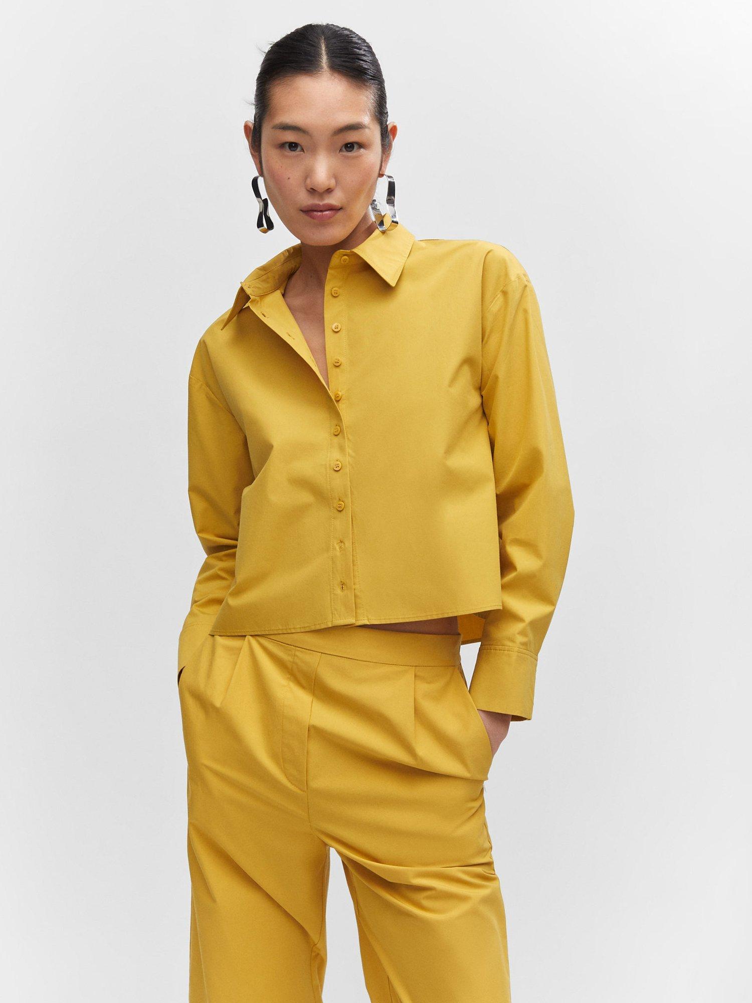 Mango Crop Shirt, Yellow