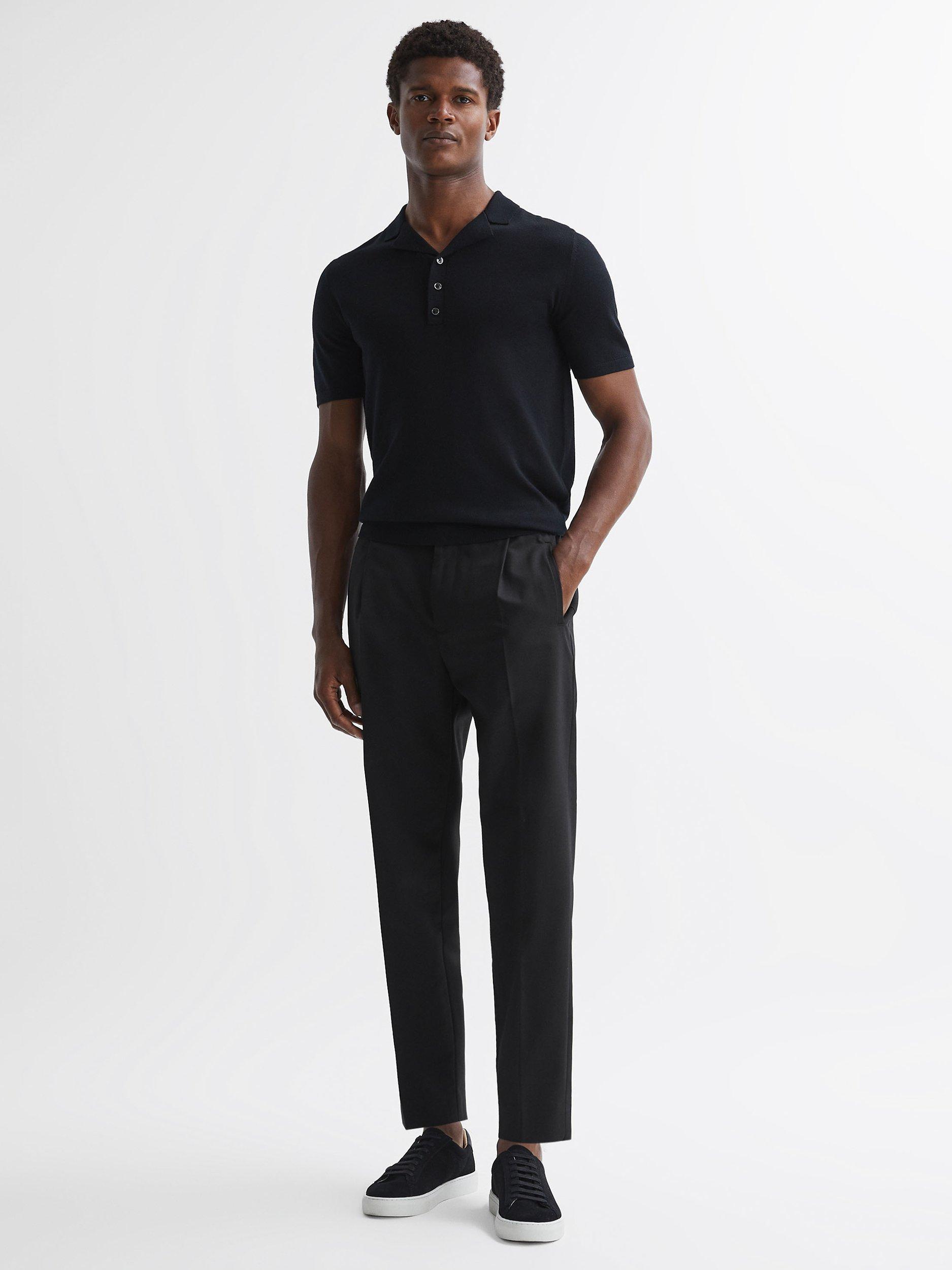 Reiss Hove Trousers, Black