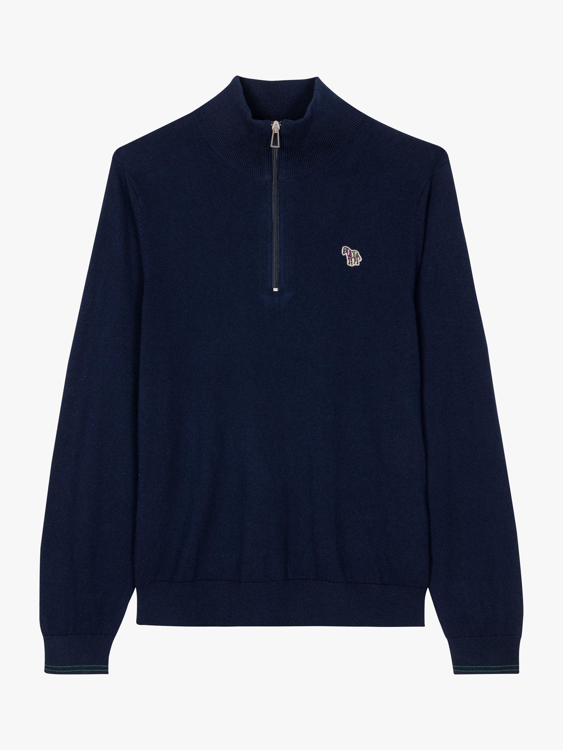 Paul Smith Long Sleeved Half Zip Zeb Knit Jumper