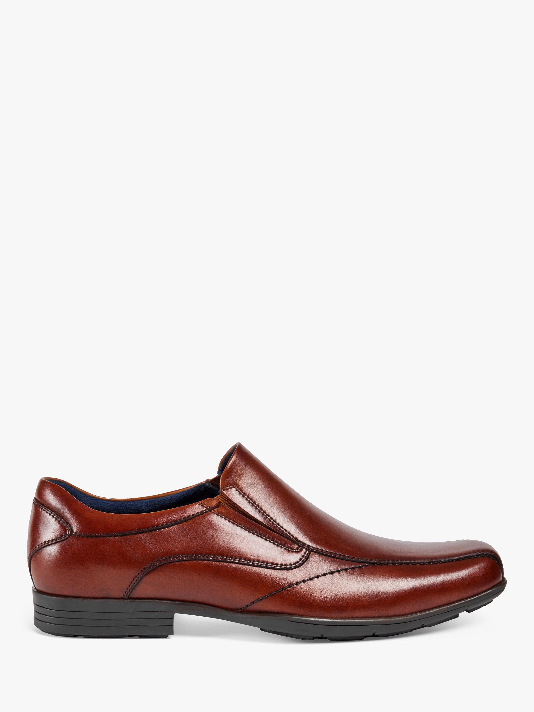 Pod Dundee Leather Loafers, Cognac
