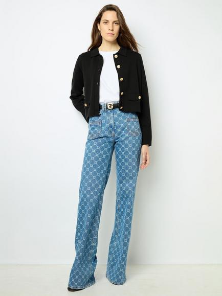 Gerard Darel Anna Geometric Jeans, Blue, Blue