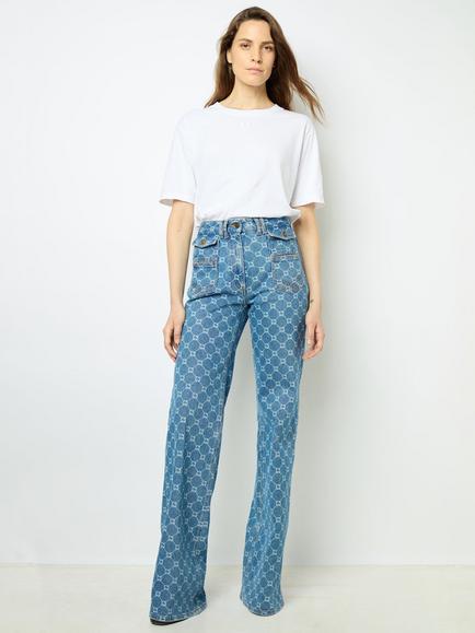 Gerard Darel Anna Geometric Jeans, Blue - view 2, Blue