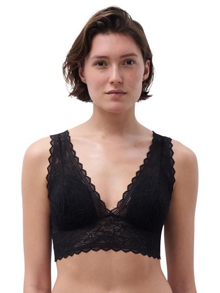 Chantelle Floral Touch Non Wired Bralette, Black