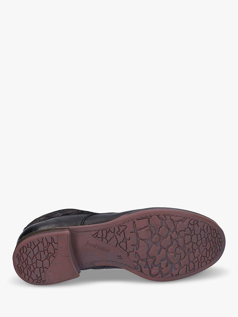 Product image 5 of 5, which shows Josef Seibel Sanja 10 Paisley Leather Lace Up Ankle Boots, Black/Multi, 4