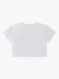 BOSS Kids' Fancy Logo Short Sleeve T-Shirt, White