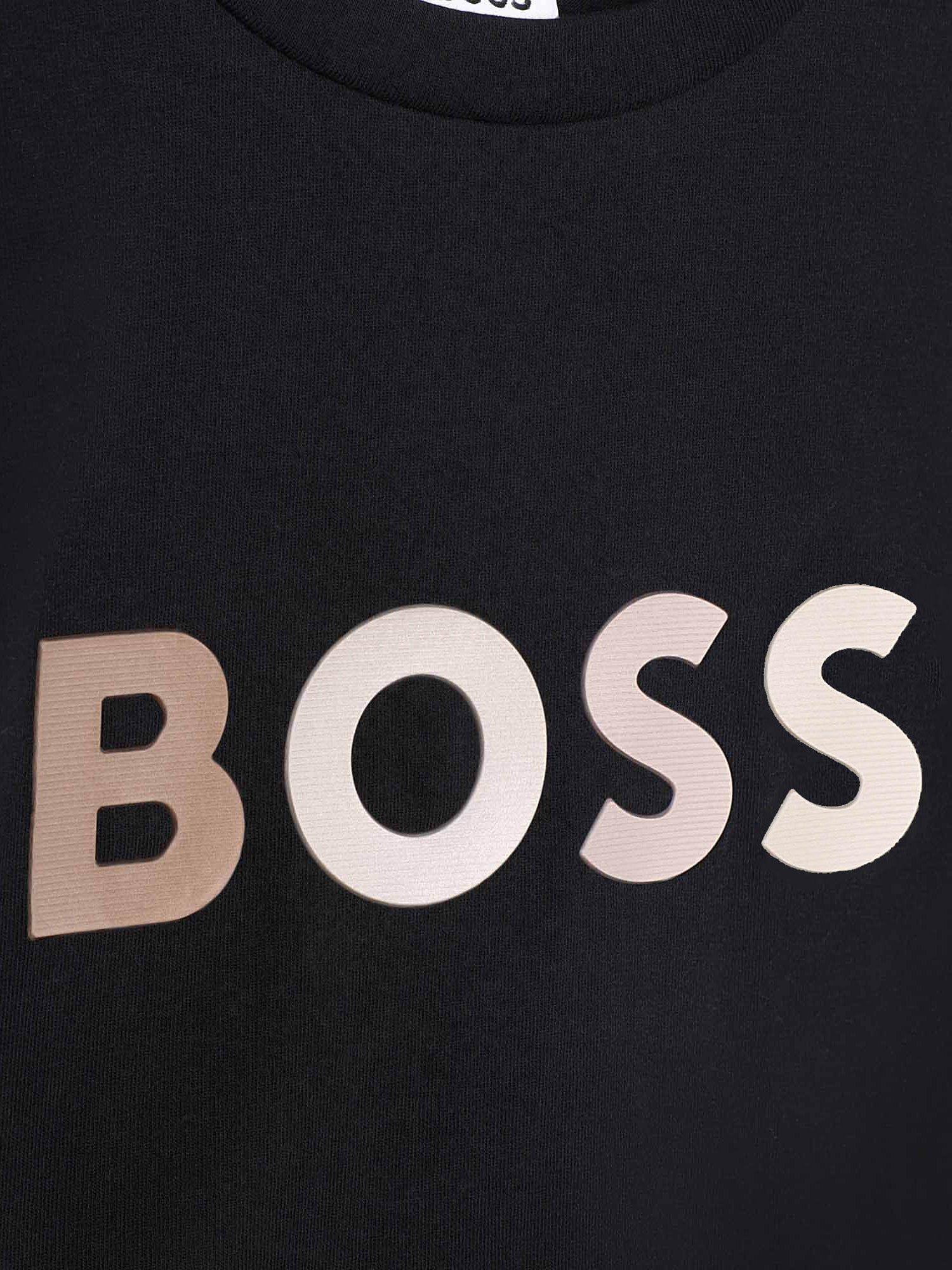 Product image 3 of 4, which shows BOSS Kids' Short Sleeve T-Shirt, Black, 4 years