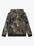 BOSS Kids' Camouflage Logo Hoodie, Black/Multi