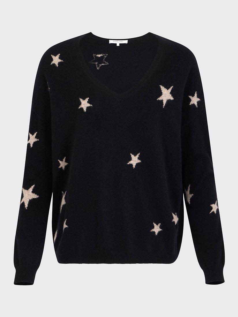 Gerard Darel Lorette Stars Cashmere Jumper, Black