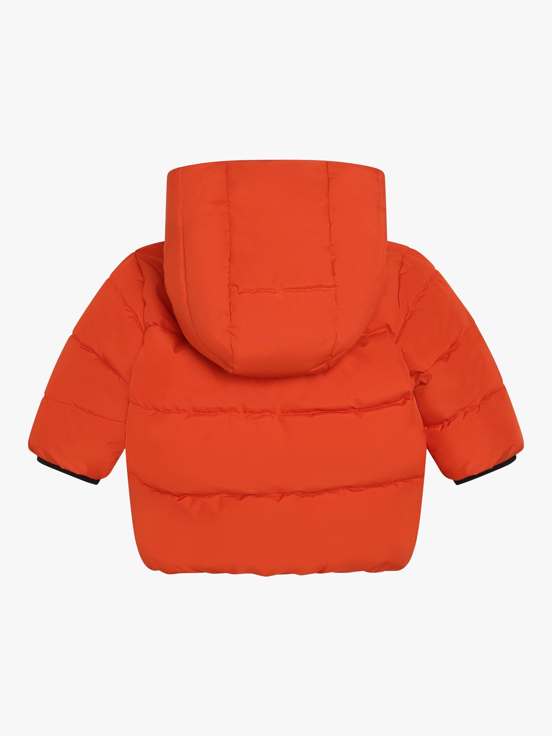 BOSS Baby Puffer Hooded Jacket, Orange, 6 months