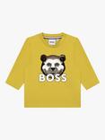 BOSS Baby Logo Bear Long Sleeve T-Shirt, Yellow