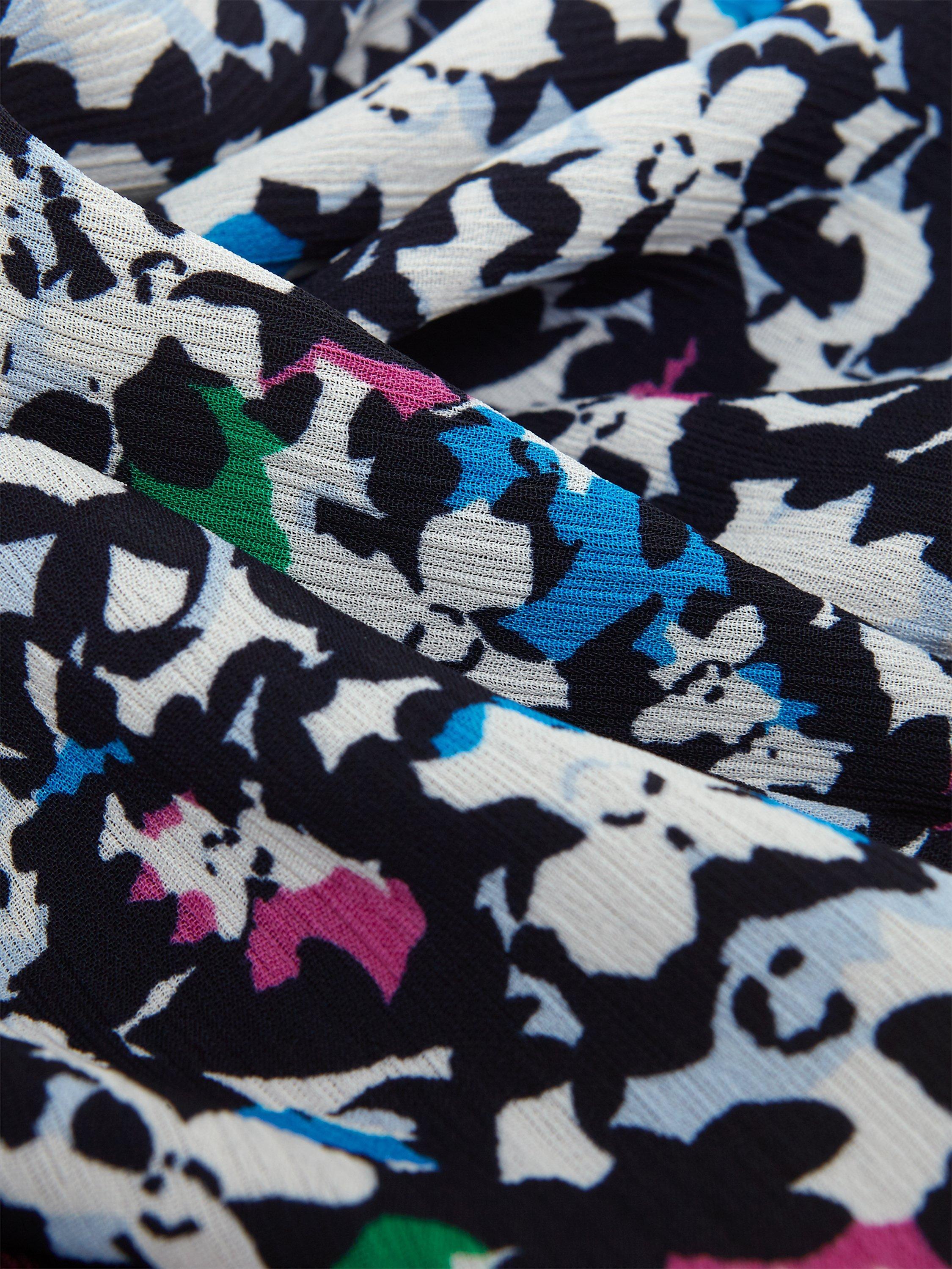 Hobbs Selina Abstract Print Mini Dress Navy Multi