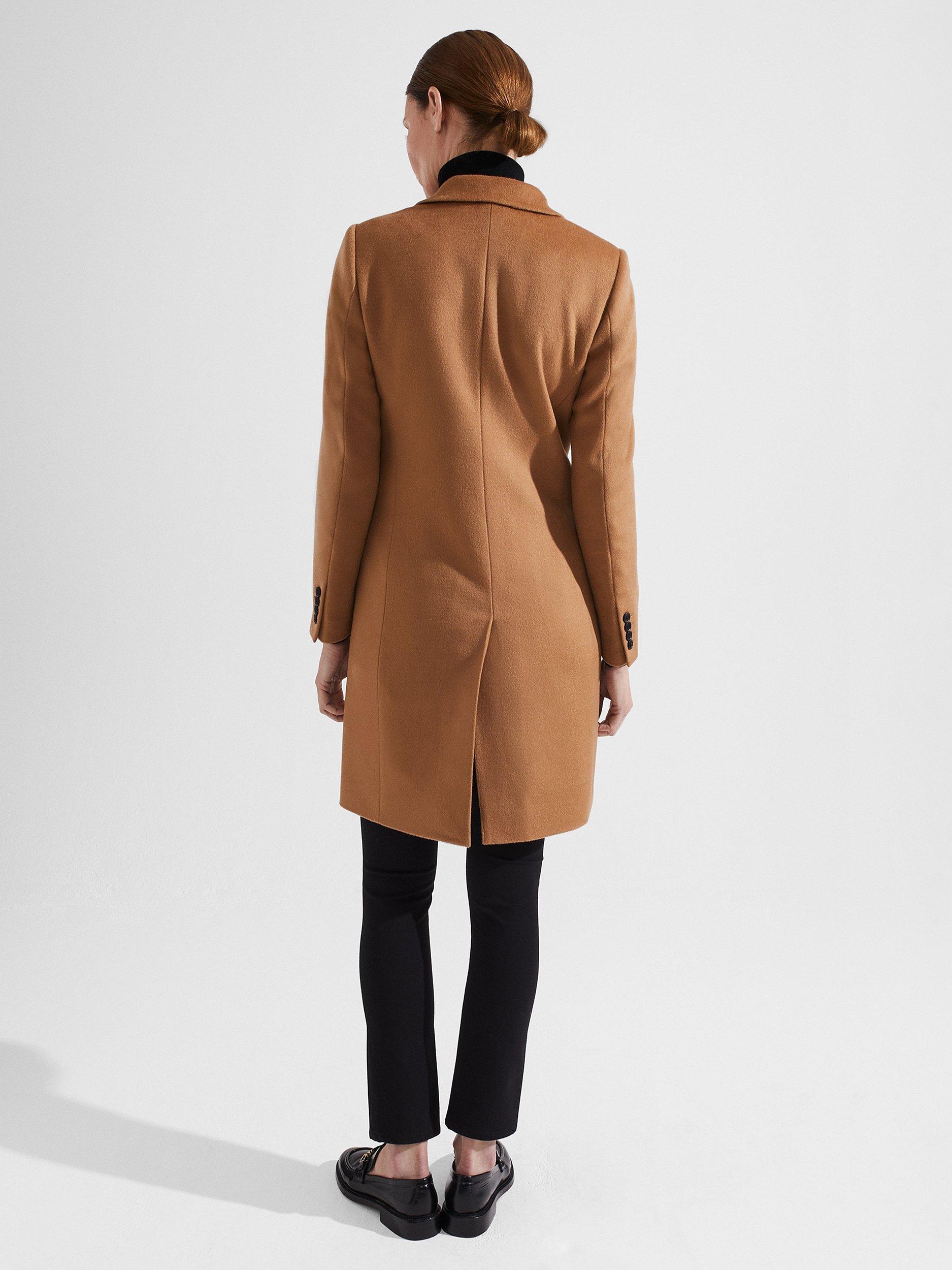 Hobbs Tilda Longline Wool Coat, Classic Camel, 6