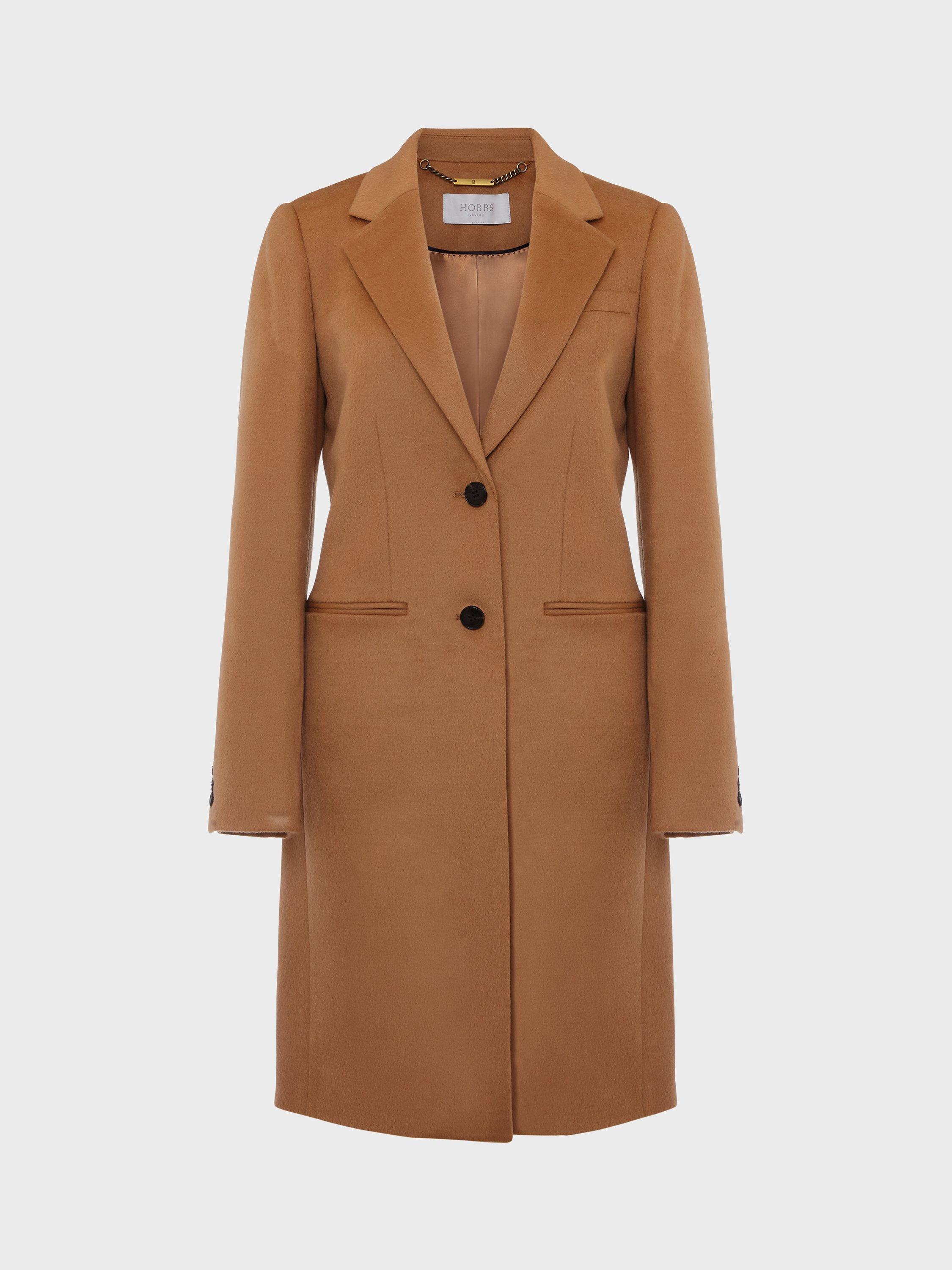 Hobbs Tilda Longline Wool Coat Classic Camel