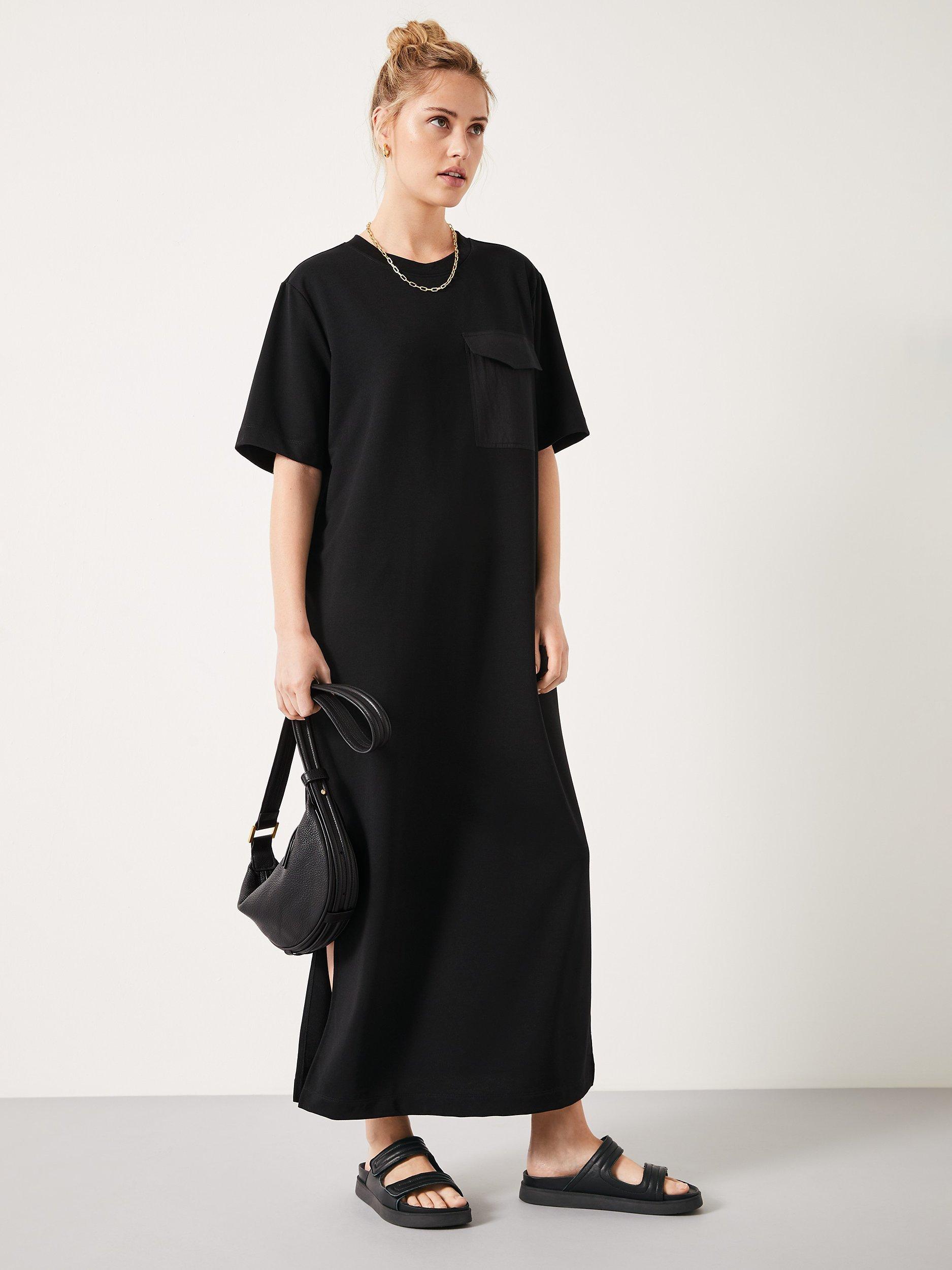 Off the shoulder t shirt maxi dress online