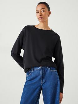 HUSH Matilda Raglan Sleeve Top, Black