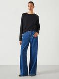 HUSH Matilda Raglan Sleeve Top, Black