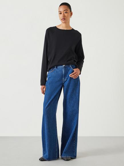 HUSH Matilda Raglan Sleeve Top - view 2, Black