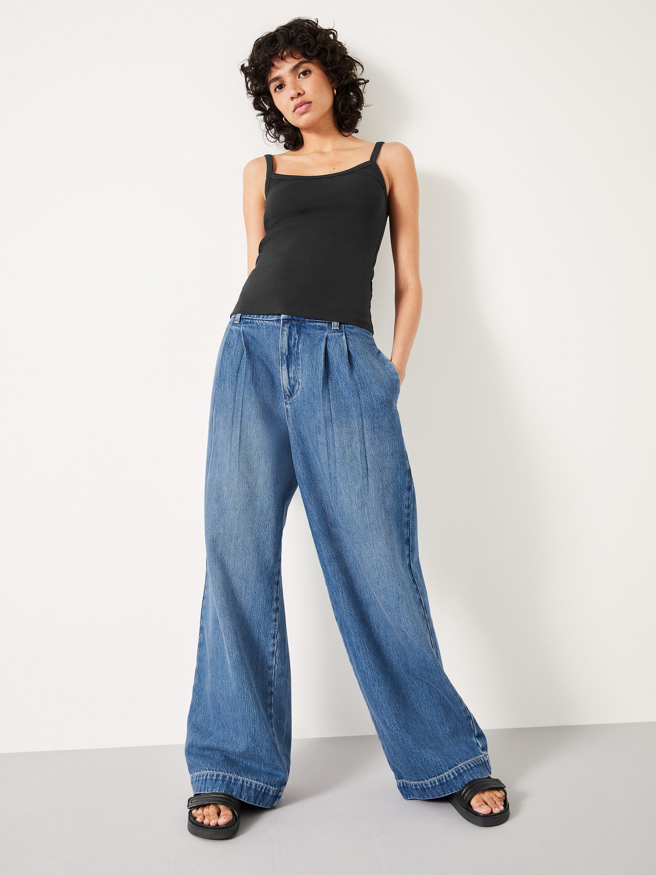 【PORTERNA】Lia wide jeans Portia Wide Leg Jean - Nyra - PAIGE