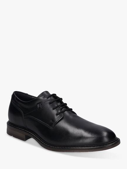 Josef Seibel Earl 05 Leather Oxford Shoes - view 2, Black
