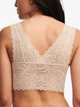 Chantelle Floral Touch Non Wired Bralette, Golden Beige