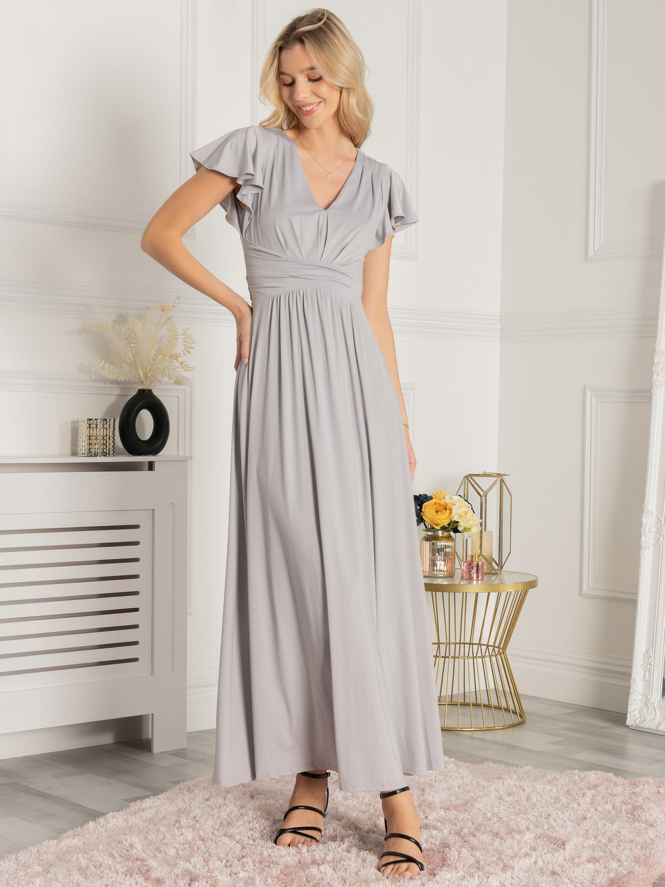 Jolie Moi Twist Waist Jersey Maxi Dress
