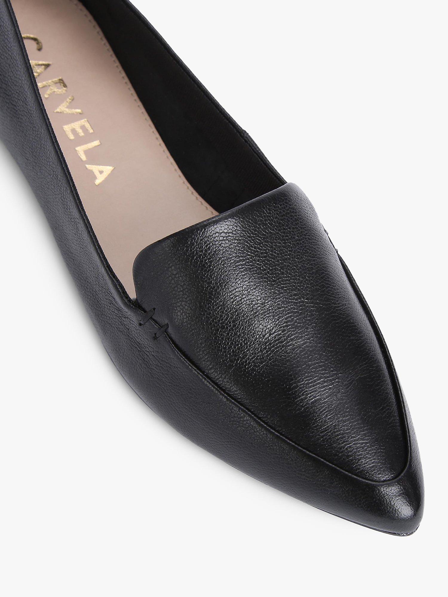 Carvela Landed 2 Leather Slip On Pumps, Black, 6