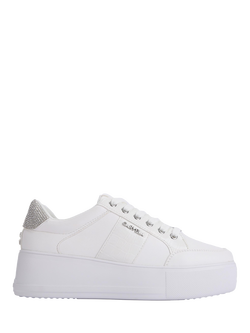 Carvela Jive Lace Up Platform Trainers, White White