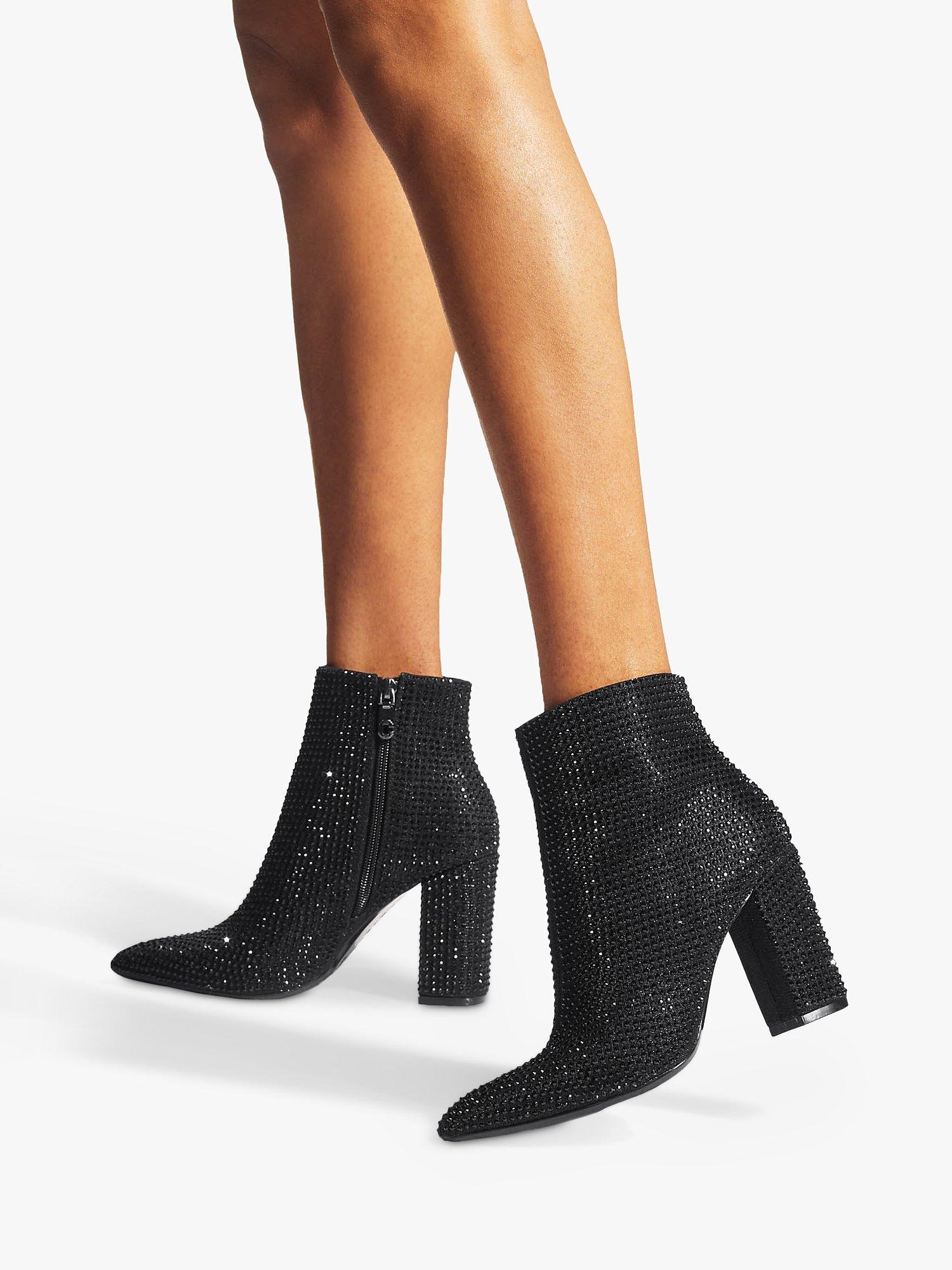 Carvela Shone Embellished Ankle Boots Black