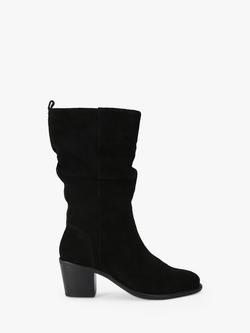 Carvela Secil Suede Calf Boots, Black, Black