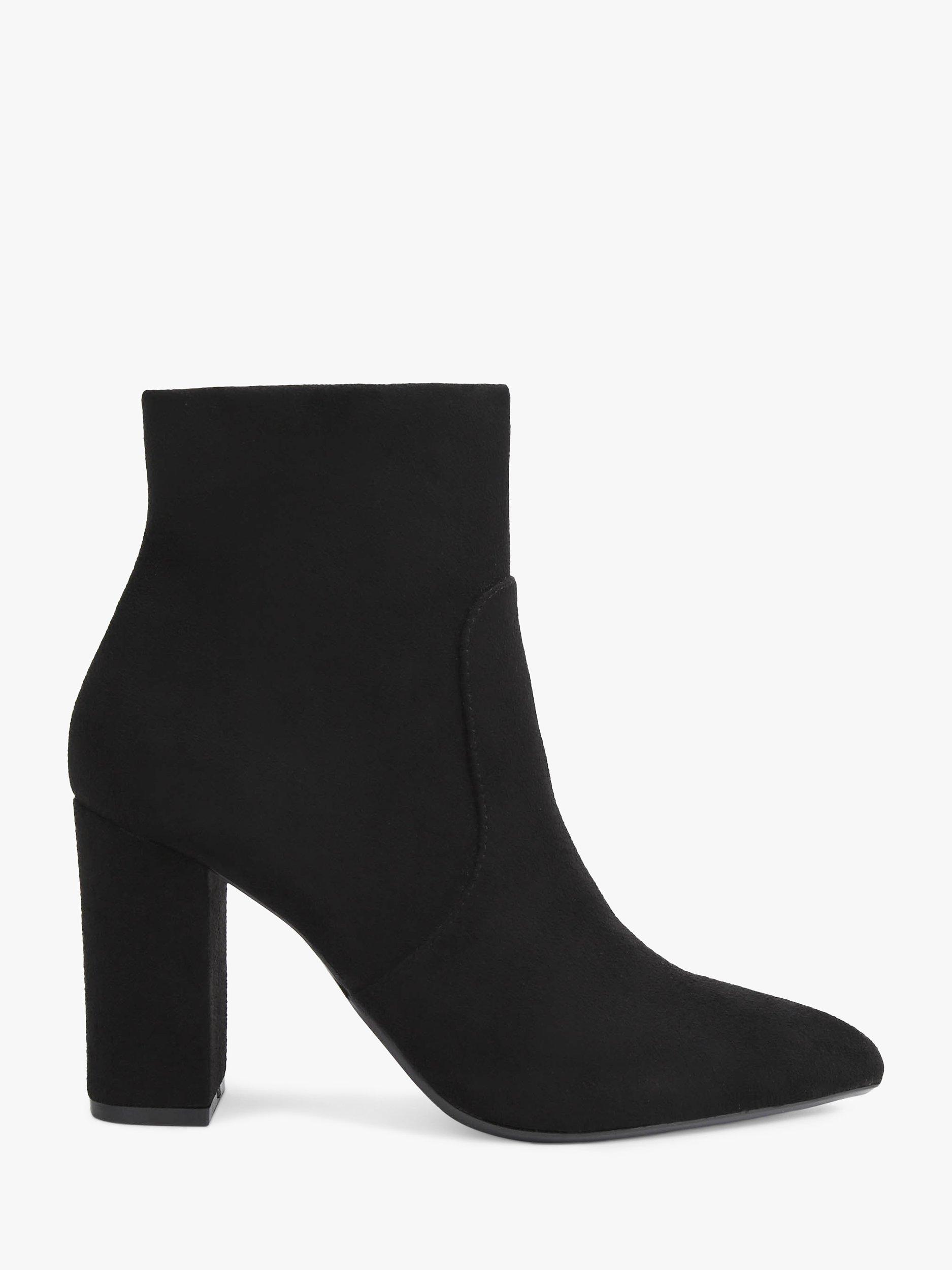 Carvela Shone High Block Heel Ankle Boots Black