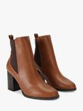 Carvela Toodle Heeled Chelsea Boots, Brown Tan