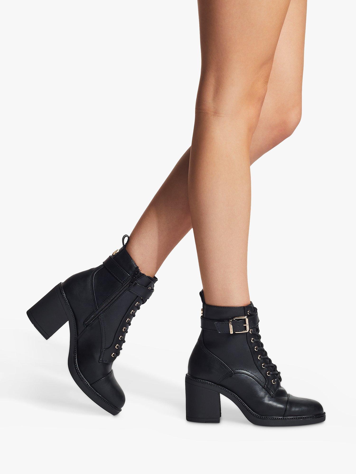 Carvela Temple Lace Up Ankle Boots, Black