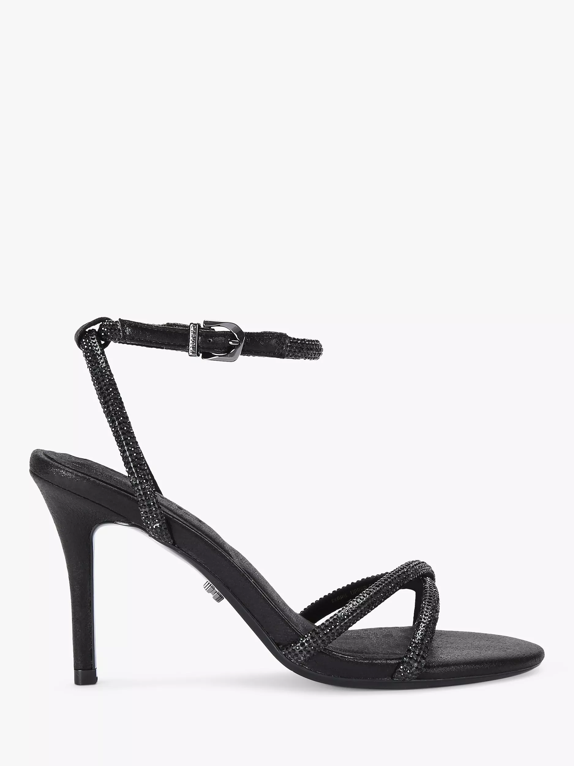 Women s Black Strappy Sandals John Lewis Partners