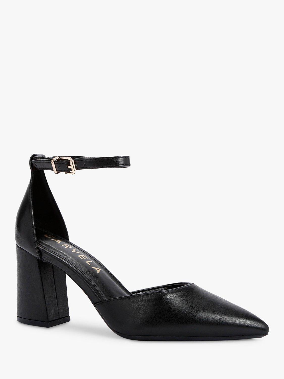 Carvela Refined Court Shoes, Black, 3