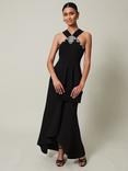 Phase Eight Danica Halterneck Maxi Dress, Black