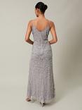 Phase Eight Alexia Sequin Maxi Dress, Silver