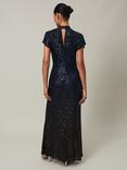 Phase Eight Kayla Sequin Maxi Dress, Navy