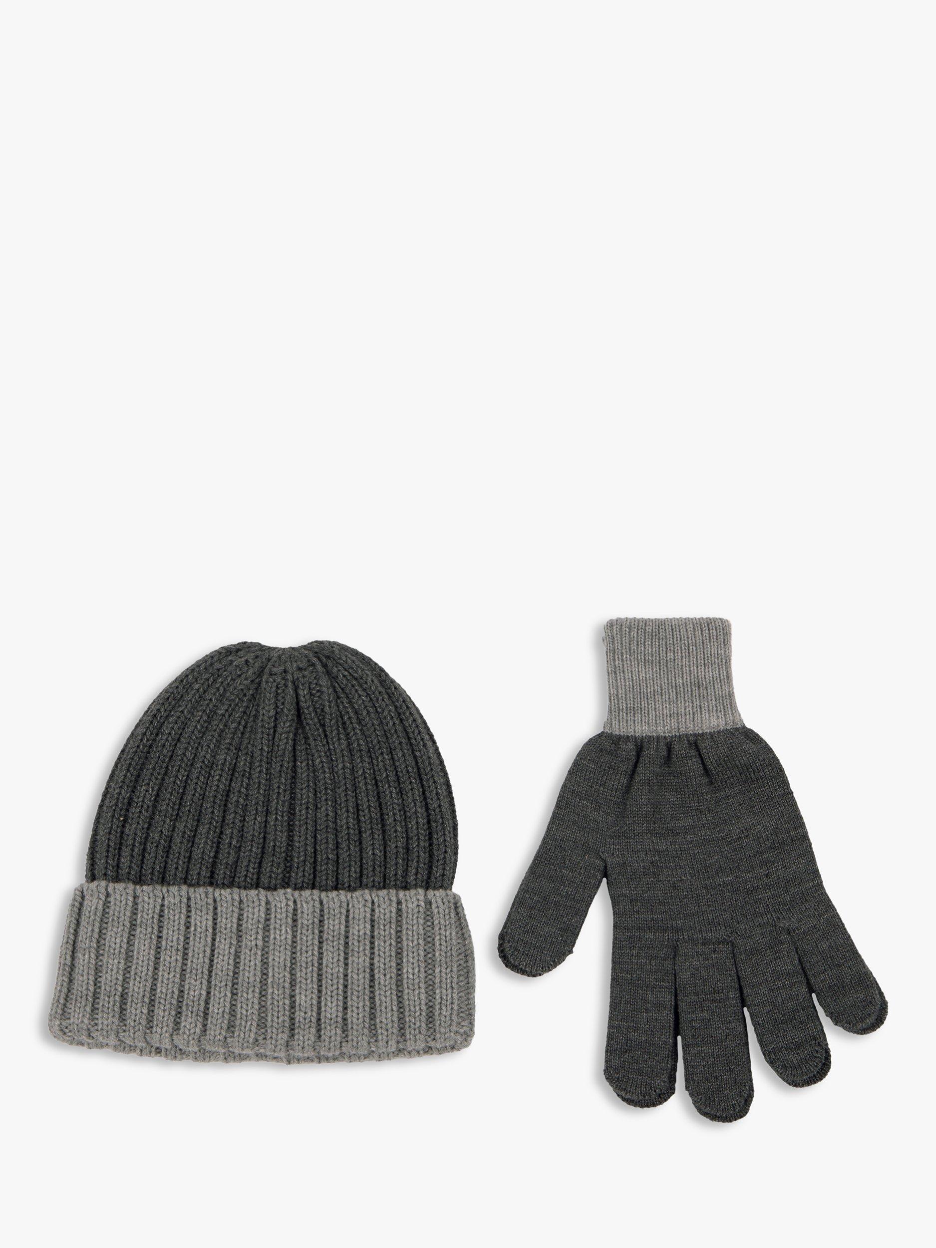 Product image 1 of 4, which shows CHNKY KNT HAT&GLVE GYCH One